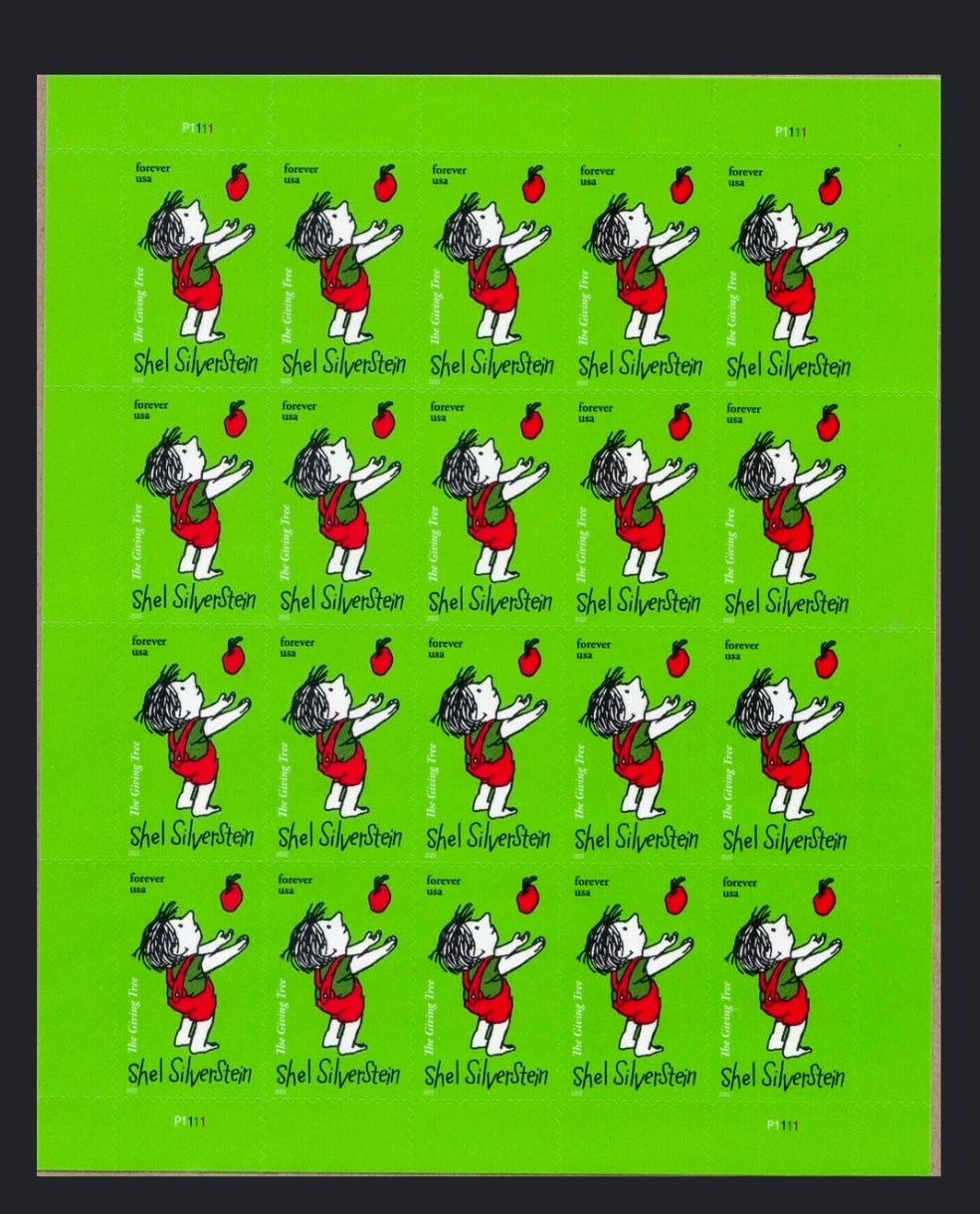 USA Forever Shel Silverstein Sheet of 20 Stamps