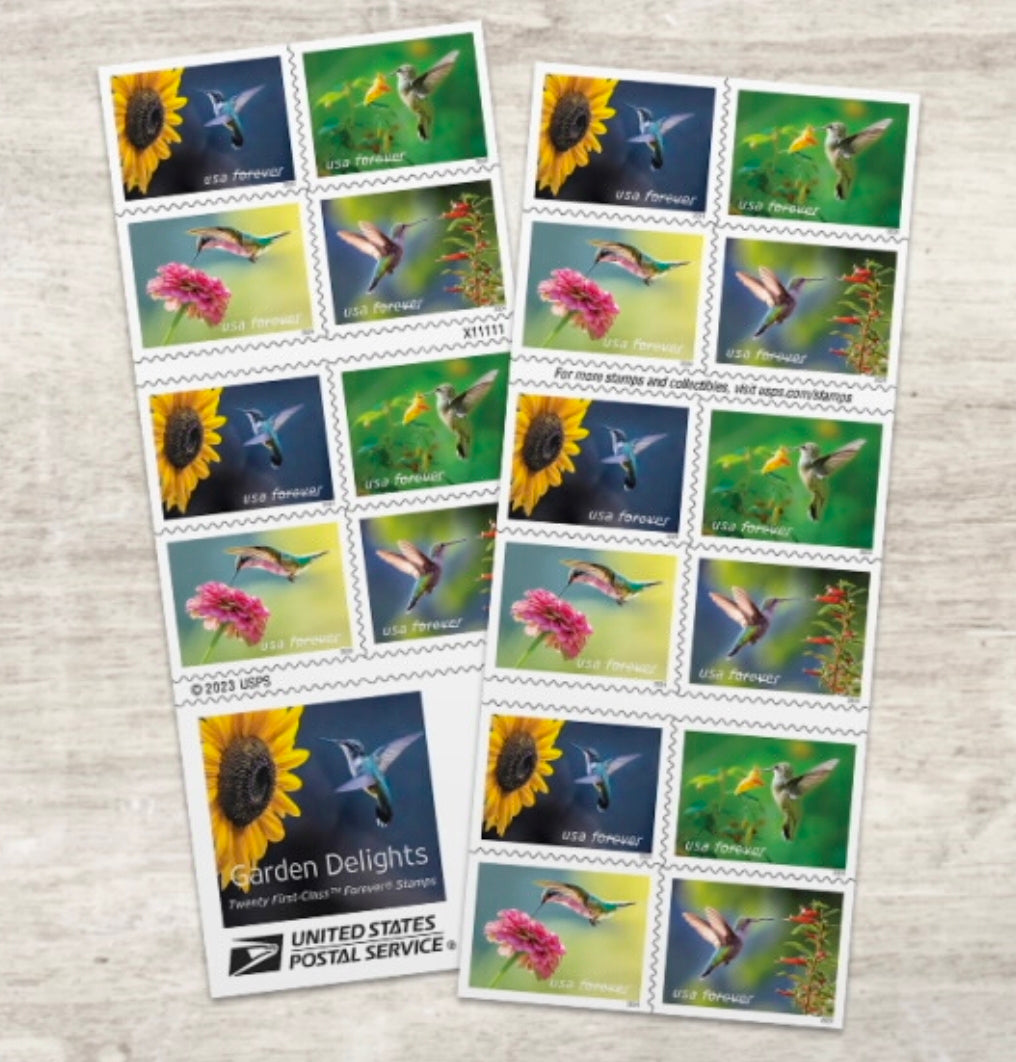 USA Forever Garden Delights Booklet of 20 Stamps